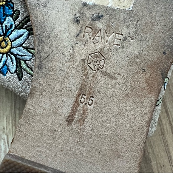 Raye Beige + Colorful Floral Embroidered Sandals - Picture 8 of 8